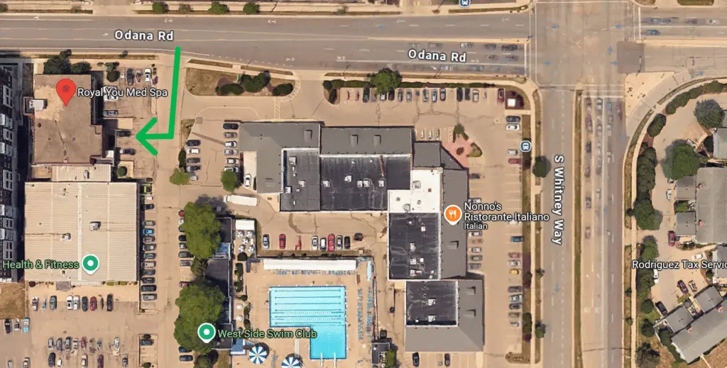 Royal you driving directions top down view